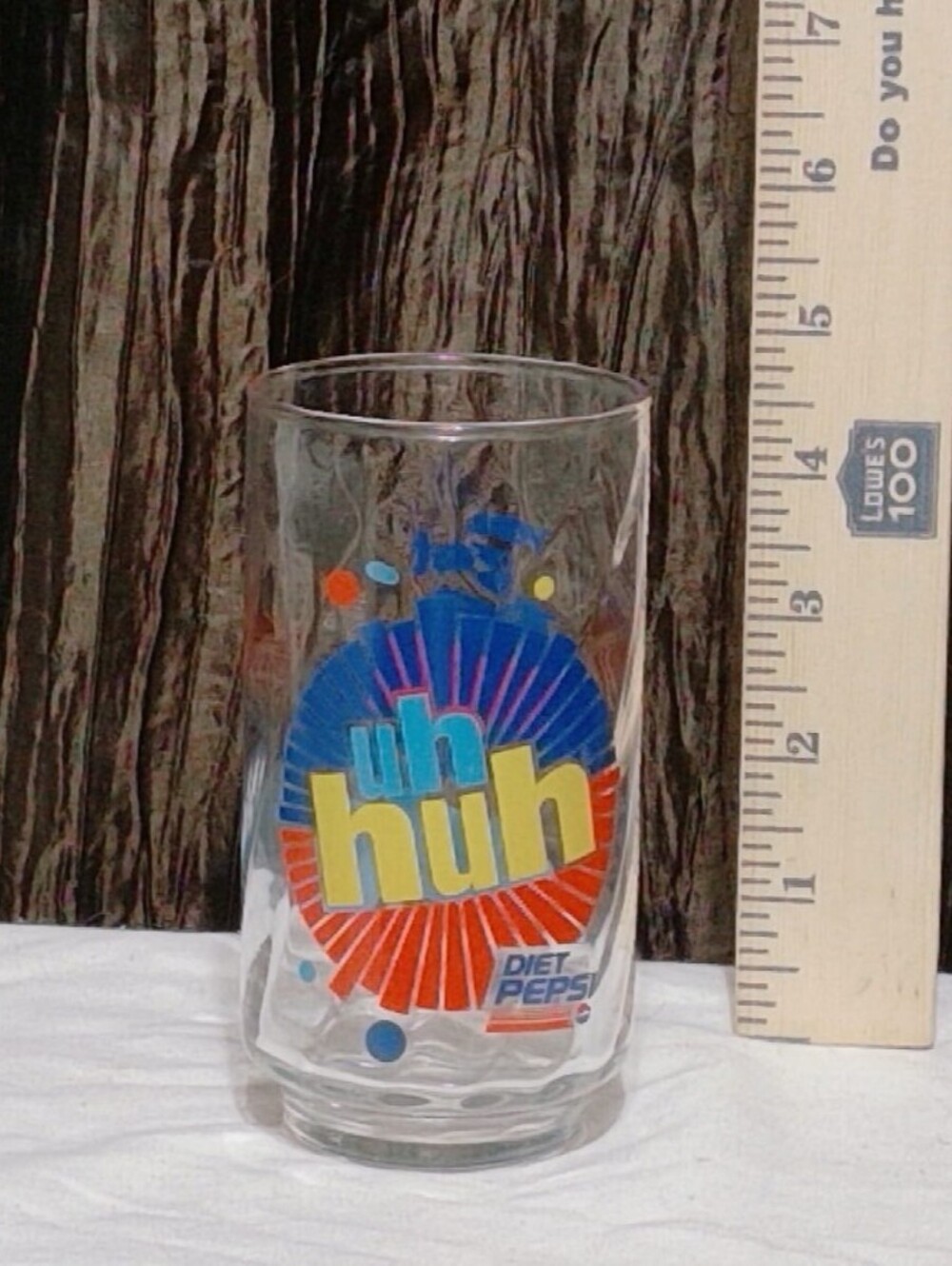 Vintage Diet Pepsi 'Uh Huh' Collectible Drinking Glass